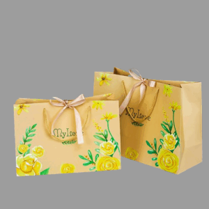 Personalized kraft paper gift bags