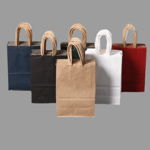 Colorful kraft paper bags
