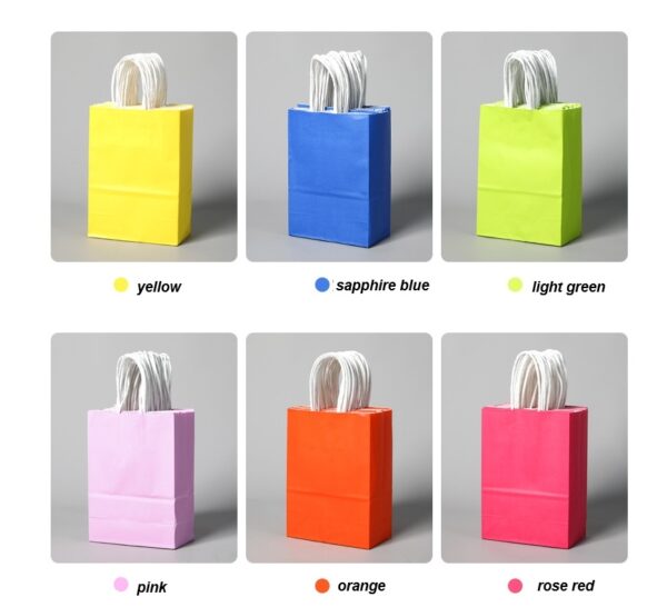 Colorful kraft paper bags - Image 5