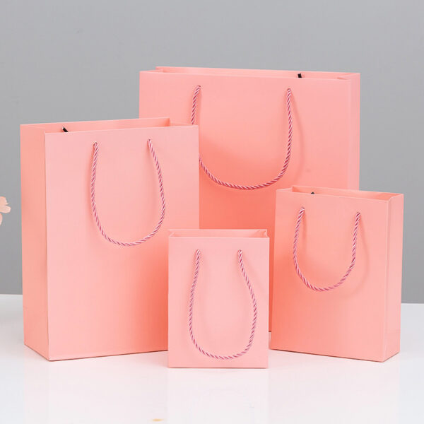 Eco-friendly kraft paper shopping bags - Image 2